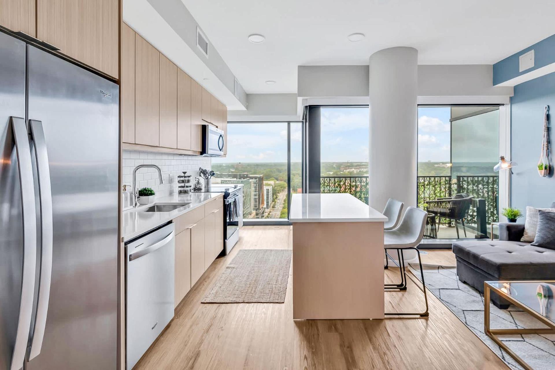 High-Rise Apt Raleigh Free Parking & Sunset View 1 Eksteriør bilde